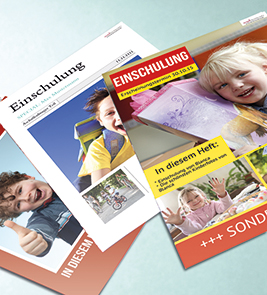 Eine selbst gestaltete Zeitung vom Tag der Einschulung