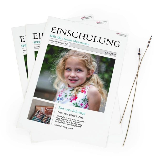 Festzeitung zur Einschulung