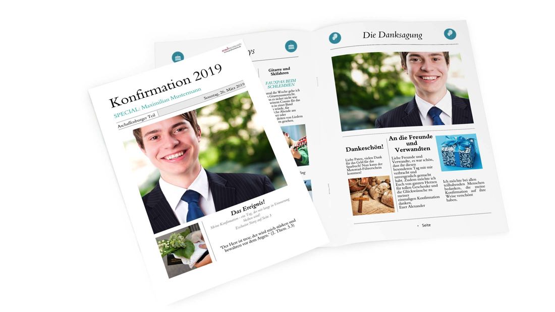 Festzeitung zur Konfirmation